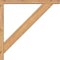 Ekena Millwork Traditional Block Smooth Bracket w/ Offset Brace, Western Red Cedar, 3 1/2"W x 26"D x 26"H BKT0402X26X26TRA05SWR - alternate 2